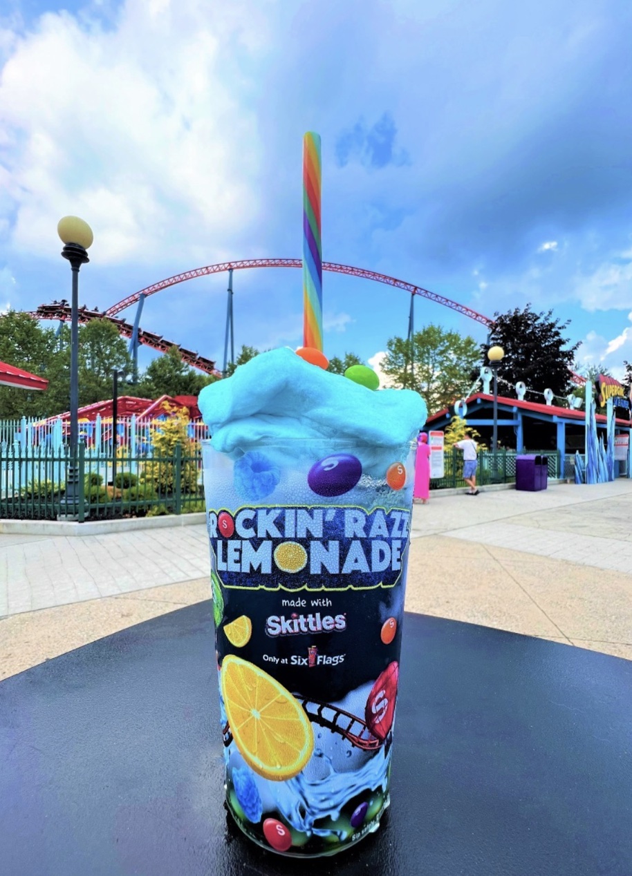 Skittles x Six Flags drink